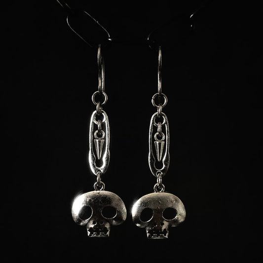 Paperclip Skull - Earrings